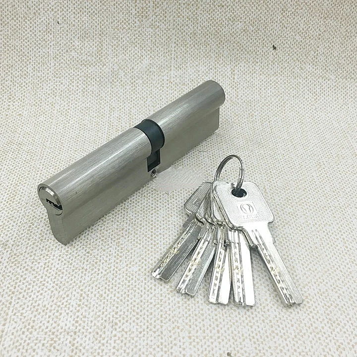 Description Picture 4 of itemDoor Cylinder 100cm Security Copper Door Lock Cylinder Interior Bedroom Living Lock Handle 5 pcs Brass Key Locking