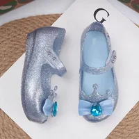 Mini Melissa 2024 Spring Summer New Children Girls Beach Shoes Fashion Cartoon Cute Princess Shoes Toddler Casual Baby Girl Shoe 2