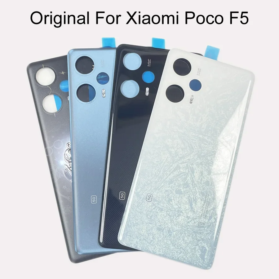 

Оригинал для Xiaomi Poco F5 5G задняя крышка батарейный отсек задний корпус сменный с клейкой наклейкой 23049PCD8G 23049PCD8I