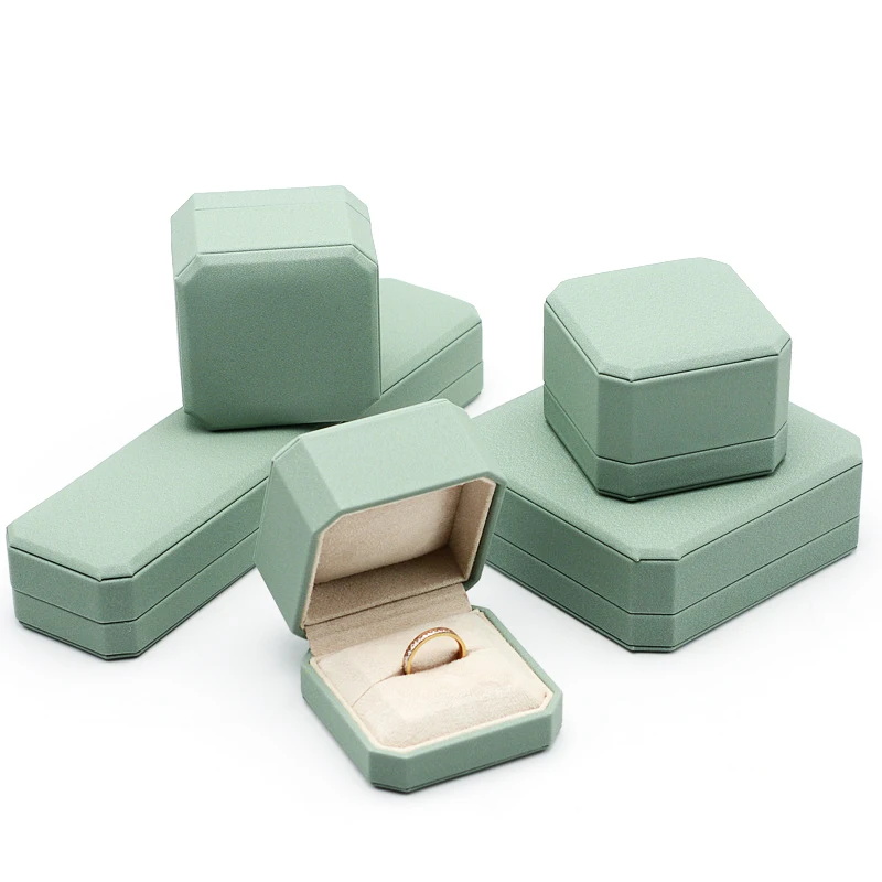 

Octagonal High-end Jewelry Box Proposal Wedding Ring Box Necklace Earring Bracelet Chain Storage Box Jewelry Organizer Display