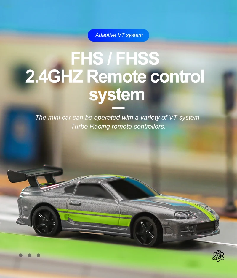 Turbo Racing 1:76 Scale RC Sport Car C72 C73 Table Game Racing Remote Control Mini Model Full Proportional RTR Kit Toys 6