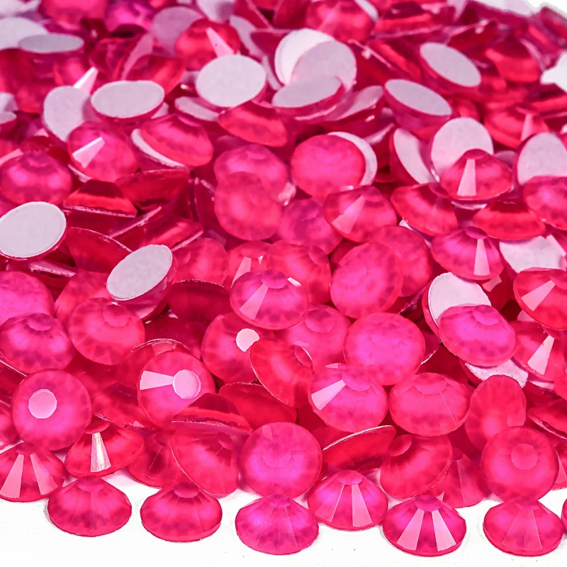 Glitter Neon Non-Hotfix Ultraviolet Glow Rhinestones for Nail Art Embellishments