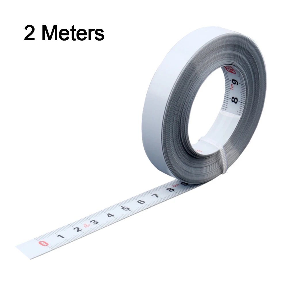 

Измерительный инструмент, самоклеящаяся рулетка, измерительное оборудование для цеха, 1 шт., 2/2, 5 метров, белая прямая и обратная средняя часть