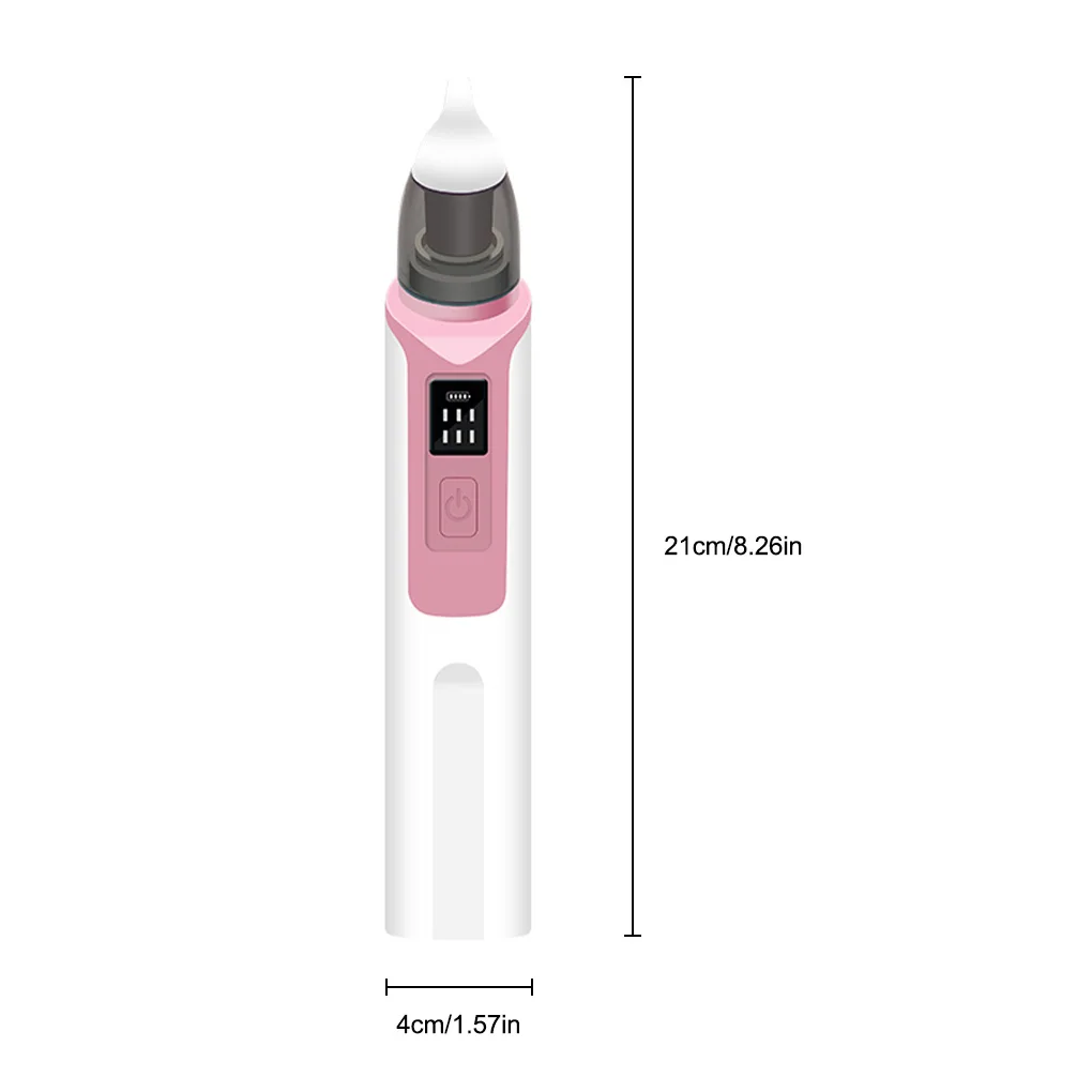 Electric Baby Nasal Sucker Rechargeable Nose Cleaning Detachable Washable Low-noise Portable Cordless Snivel Suction