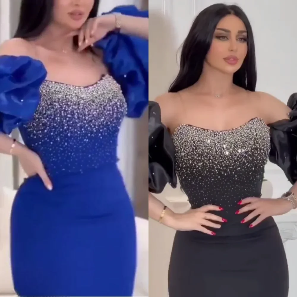 Elegant Evening Dresses Prom Dresses Fashion Sparkle Strapless Mermaid ormal Occasion GownDonna Da Cerimonia 정장 원피스