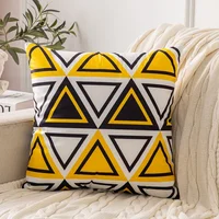 Hot Double Sided Deer Leaf Geometric Pattern Pillow Sofa Living Room Cushion Car Morning Sleeping Pillow Bed Cushion 2