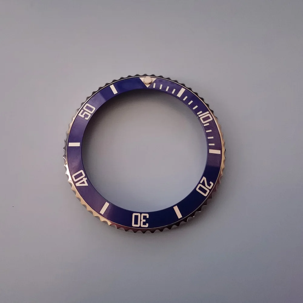 Steel Bezel with Black and Green Ceramic Insert