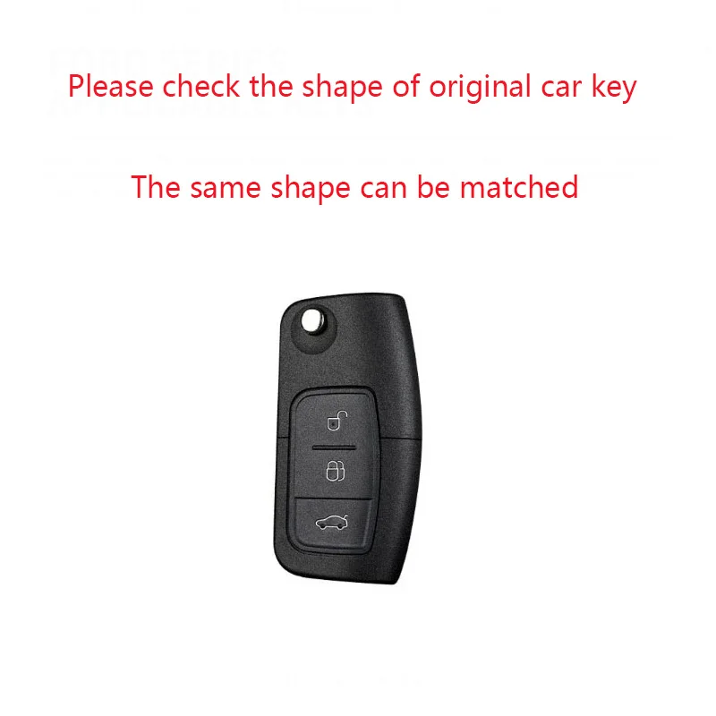 Auto Zinc Alloy Car Folding Key Case Cover for Ford Fiesta Focus 2 Ecosport Kuga Escape Falcon B-Max C-Max Eco Sport Galaxy key case key case cover