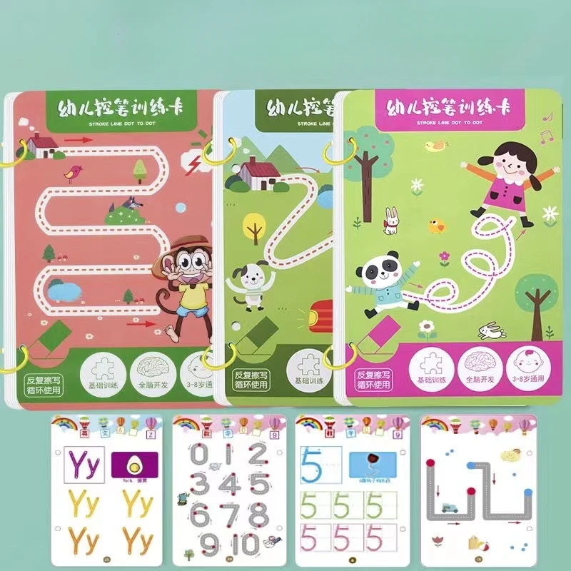 Pen Control Training with Erasable Paper for Fun Beginners Basic Handwriting Practice and Pen Control Training 2