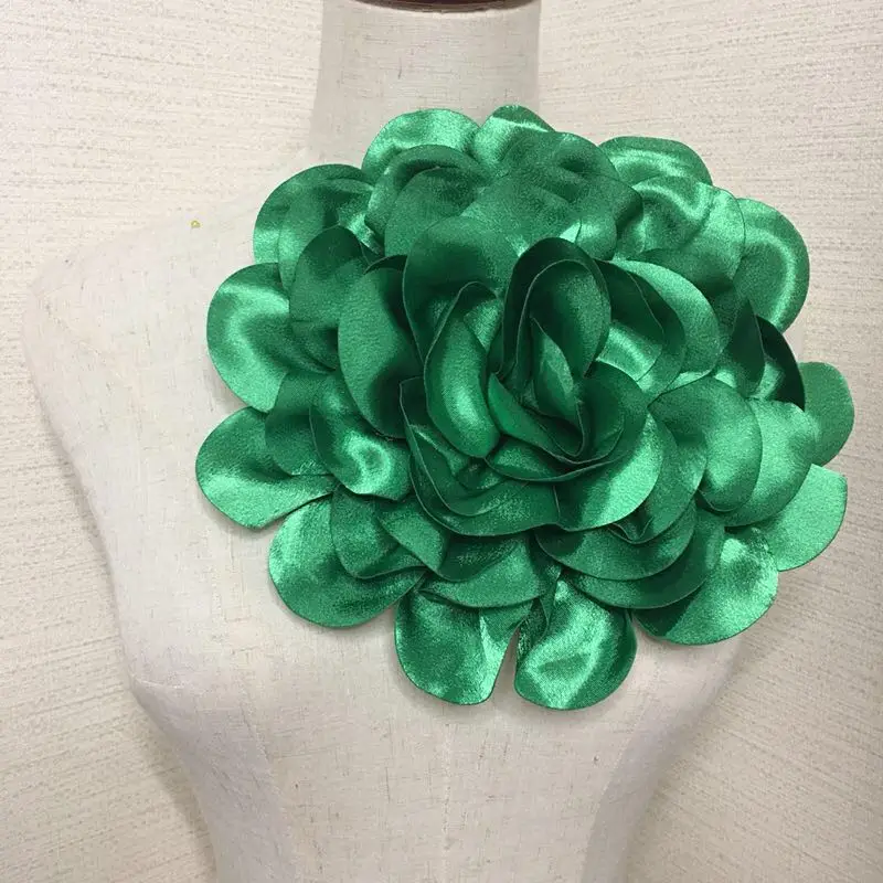 25Cm Handmade Satin Flower fabric flowers