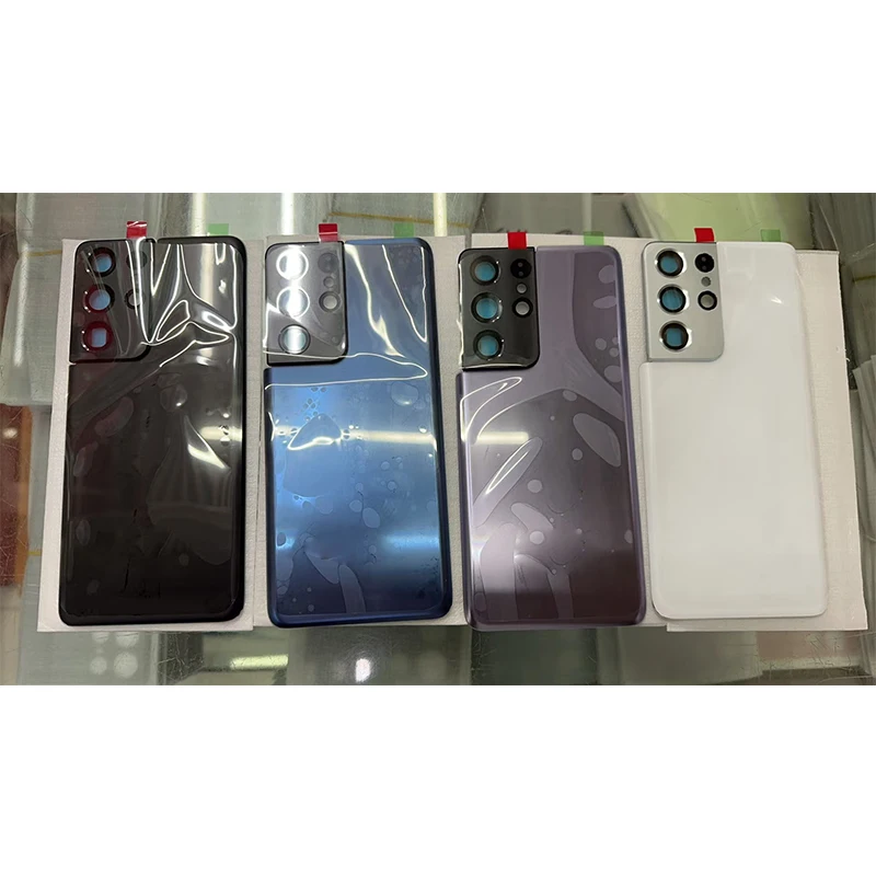Back Glass for Samsung Galaxy S21 Plus Ultra Battery Cover Rear Door Glass Housing Panel