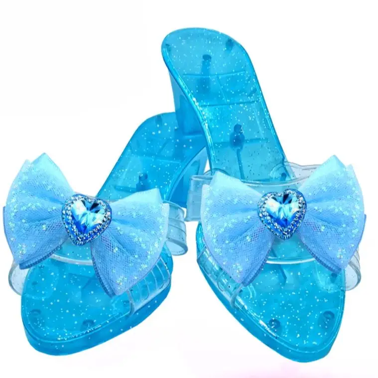Princess Role Play Shoes Set Non-Slip High Heel Shoes Toys for Girls 3-6 Years Pretend Play Gift