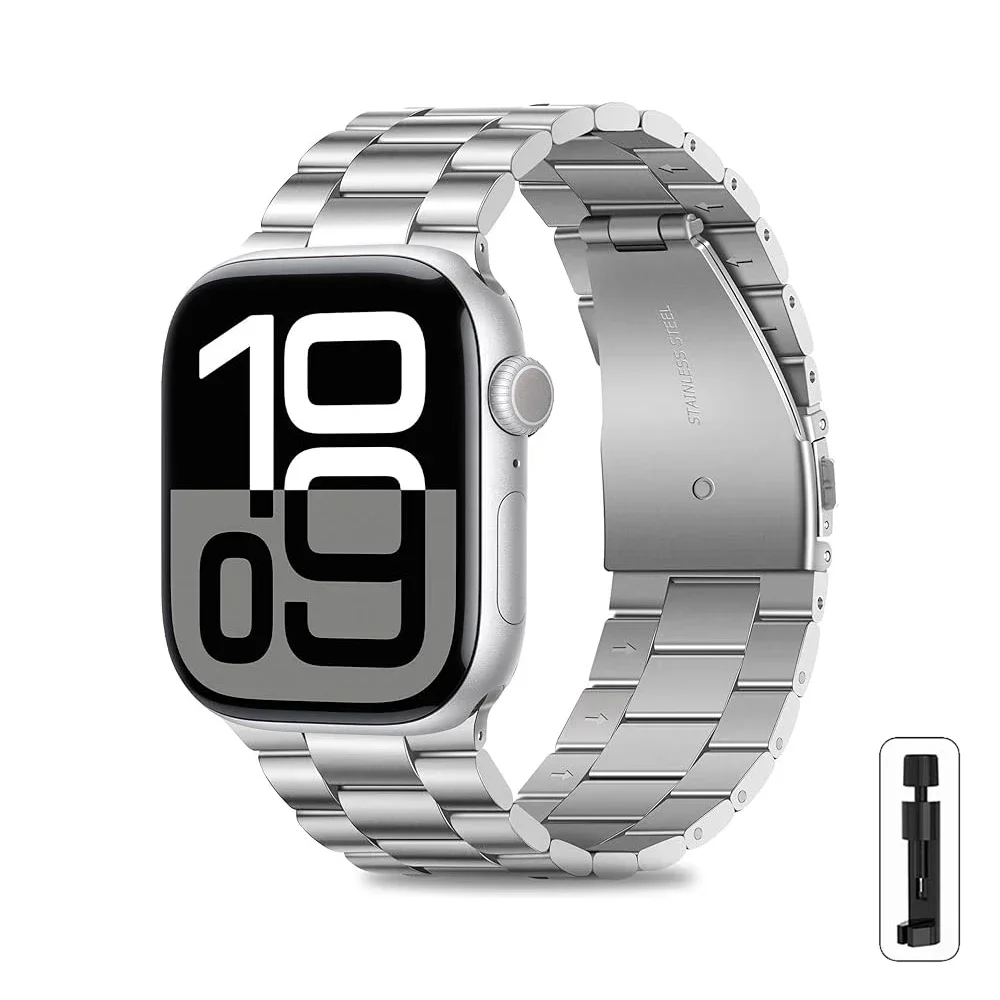 ตัวเลือกสินค้า สายสแตนเลส Apple Watch รุ่น Premium สีเงิน
