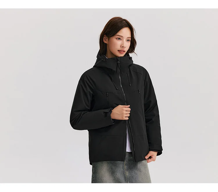 Down Jacket Women Three-Defense Rainproof Windproof Moisture Permeable Three-in-One New Winter Two-Piece Down Jacket