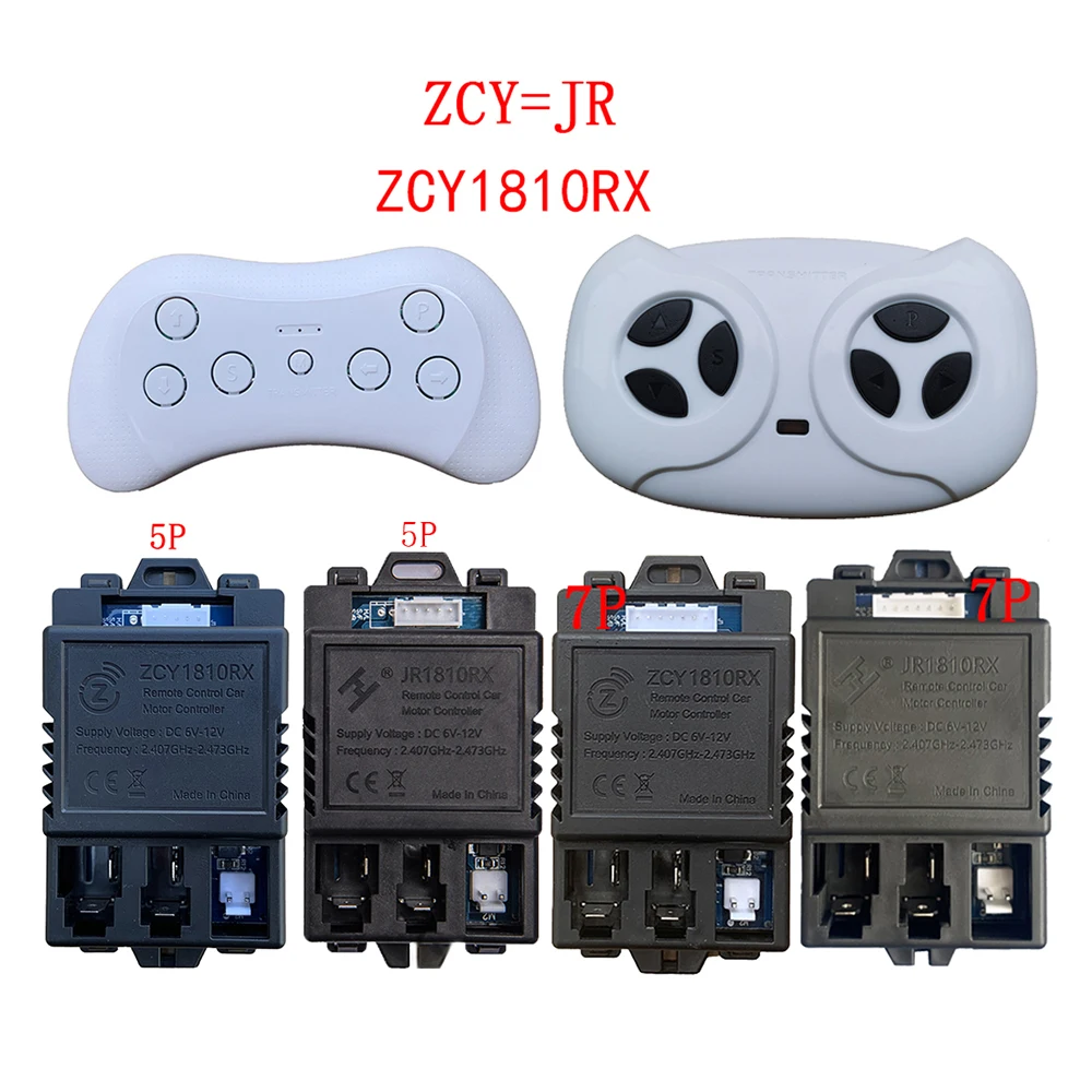 Kit De Receptor Y Control Remoto JR1810RX Para Coche Eléctrico Infantil 6-12V – 2.4GHz Con Arranque Suave, Compatible Con Vehículos De Juguete