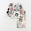 Kids Baby Girl Spring Autumn Clothes Sets Cute Minnie Print Sweatshirt+Pants 2Pcs Casual Long Sleeve Outfits 2