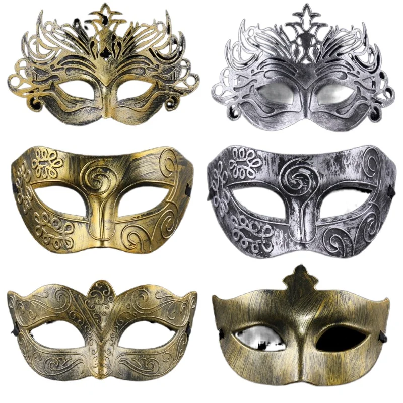 Maschera Da Ballo Venezia Per Uomo E Donna – Stile Retrò Con Brillantini, Copre Occhi E Naso, Perfetta Per Carnevale, Feste In Maschera E Danze