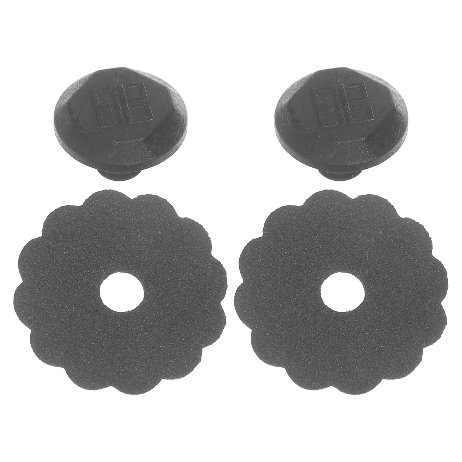 2 Sets Folding Umbrella Hat Tops Protector Repair Kit Pole Caps Tips Professional Sun Accessories Replace