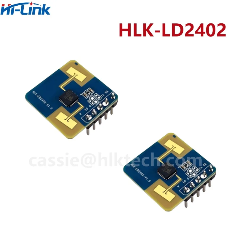 Hi-Link 24G HLK-LD2402 Static human body presence detection 7m AIoT millimeter wave sensor radar module GPIO and UART interfaces 4