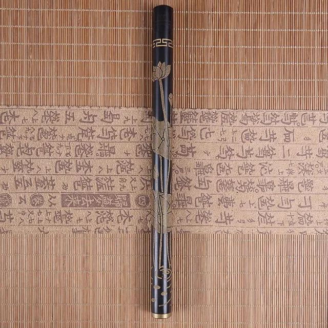 21cm Hight Quality Portable Ebony Wood Stick Incense Tube Thread Mouth