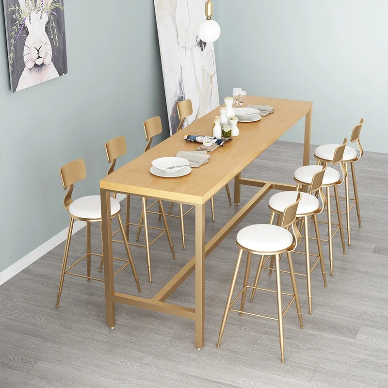 Hot Selling Modern Luxury Coffee Shop High Stool Bar Chair Bar Table And Chair Combination