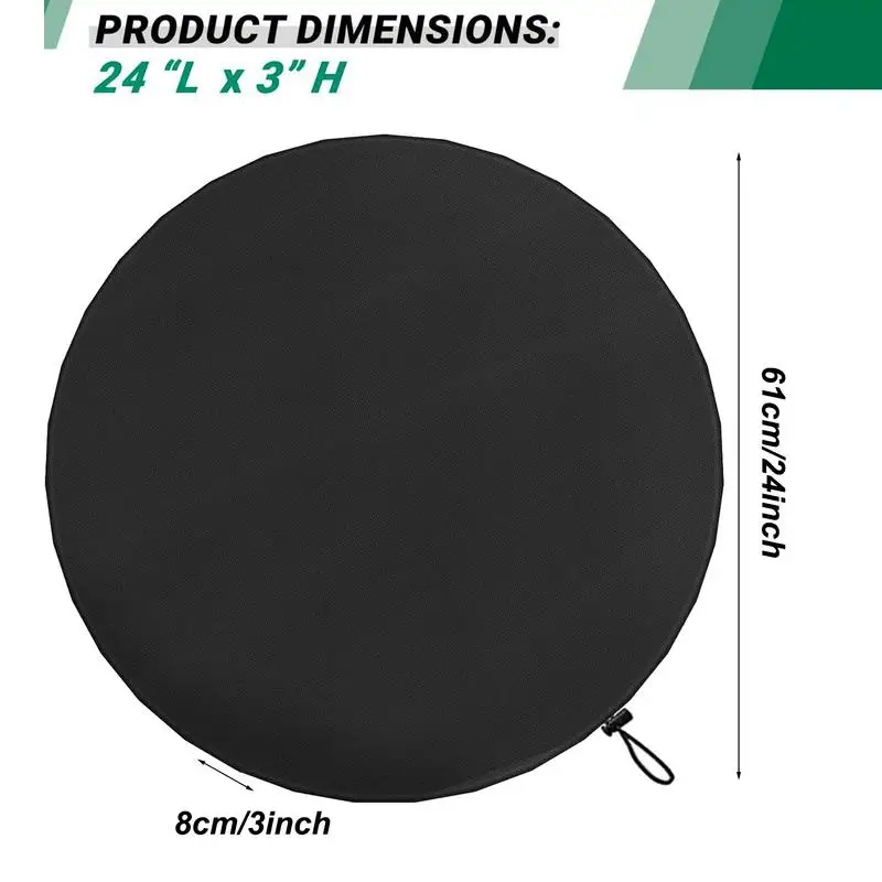 Dartboard Cover Heavy Duty 600D Oxford Waterproof Protective Outdoor Indoor Dartboard Dust Cover for 24Inch Dart Board ﻿