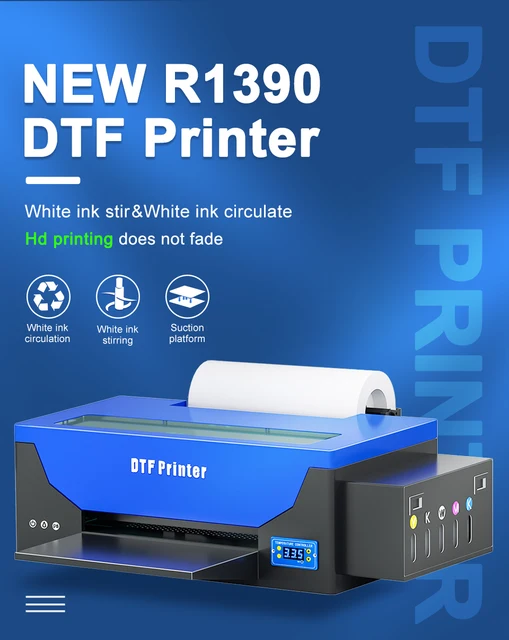 OYfame A3 DTF Printer For Epson R1390 A3 dtf transfer printer machine for t  shirt jeans hoodies t shirt A3 printing machine