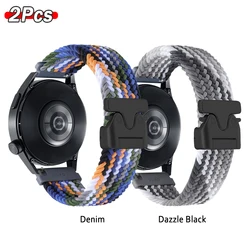 Braided Nylon Strap with Parachute Buckle - 20/22mm - 20mm (2pcs colors5)