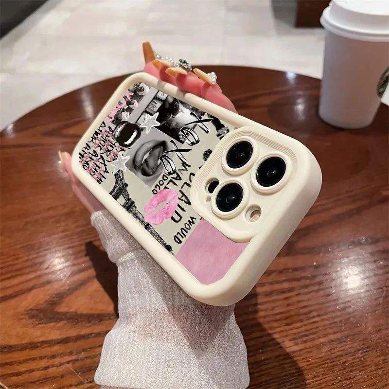 Chic Lip Print Phone Case