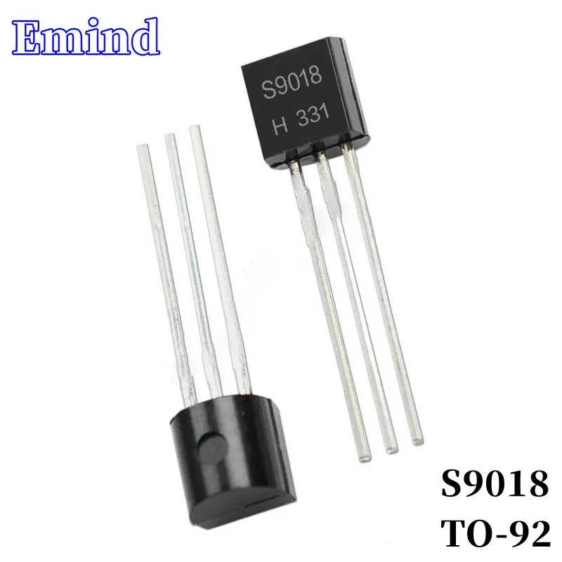 

100/200Pcs S9018 DIP Transistor TO-92 Type NPN Bipolar Amplifier Transistor 18V/50mA