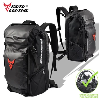 Motocentric Motorcycle Rear Seat Bag Multifunction Waterproof Motorcycle Helmet Backpack Big Capacity Motocross Tail Bag Luggage 1