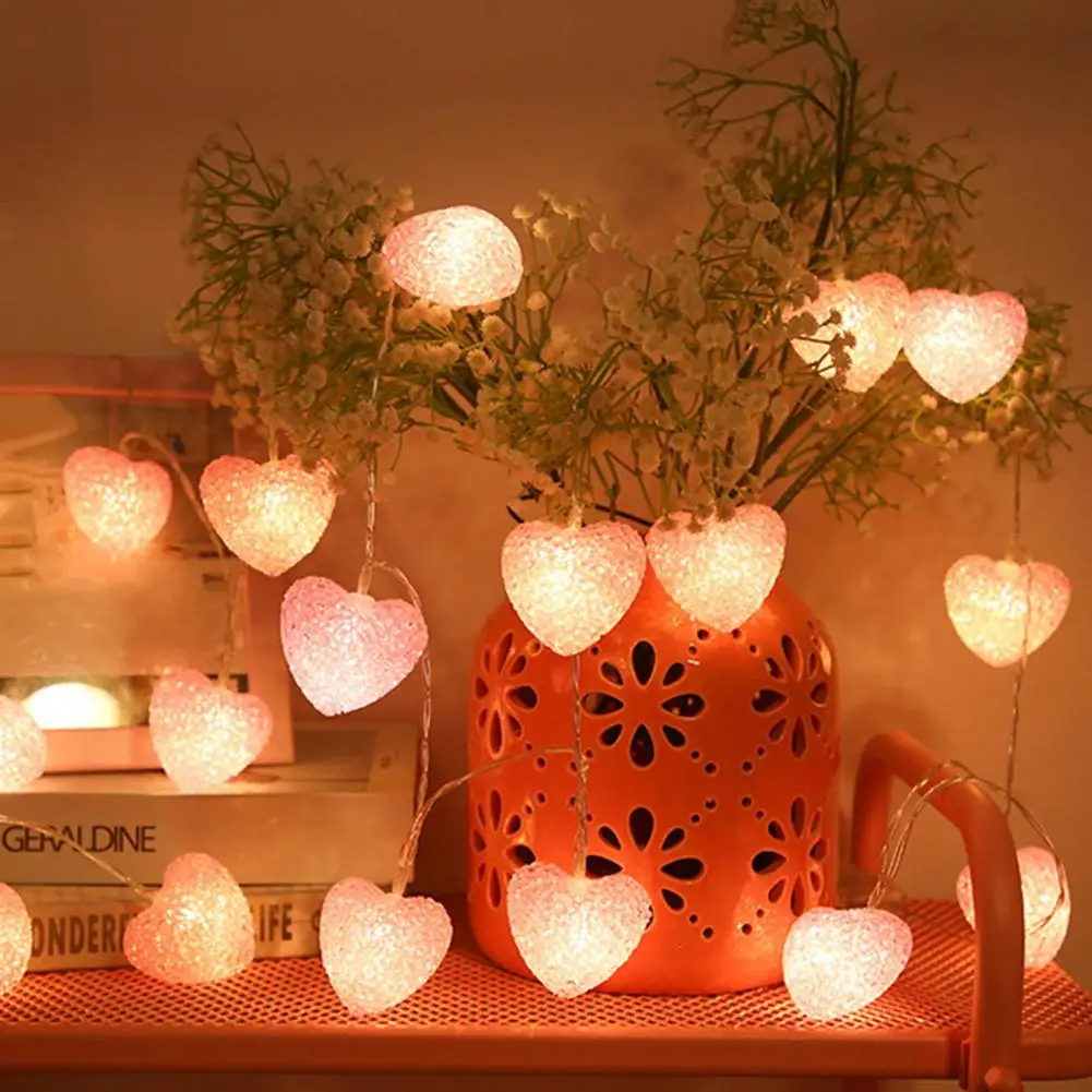 Led Lamp Led Love Heart String Light Wedding Decoration for Soft Battery-powered Fairy Light Party Accessories 3 Years