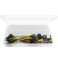 3.3V/5V MB102 Breadboard Power Nodule+MB-102 830 Points Solderless Prototype Bread Board Kit +65 Flexible Jumper Wires - Image 5