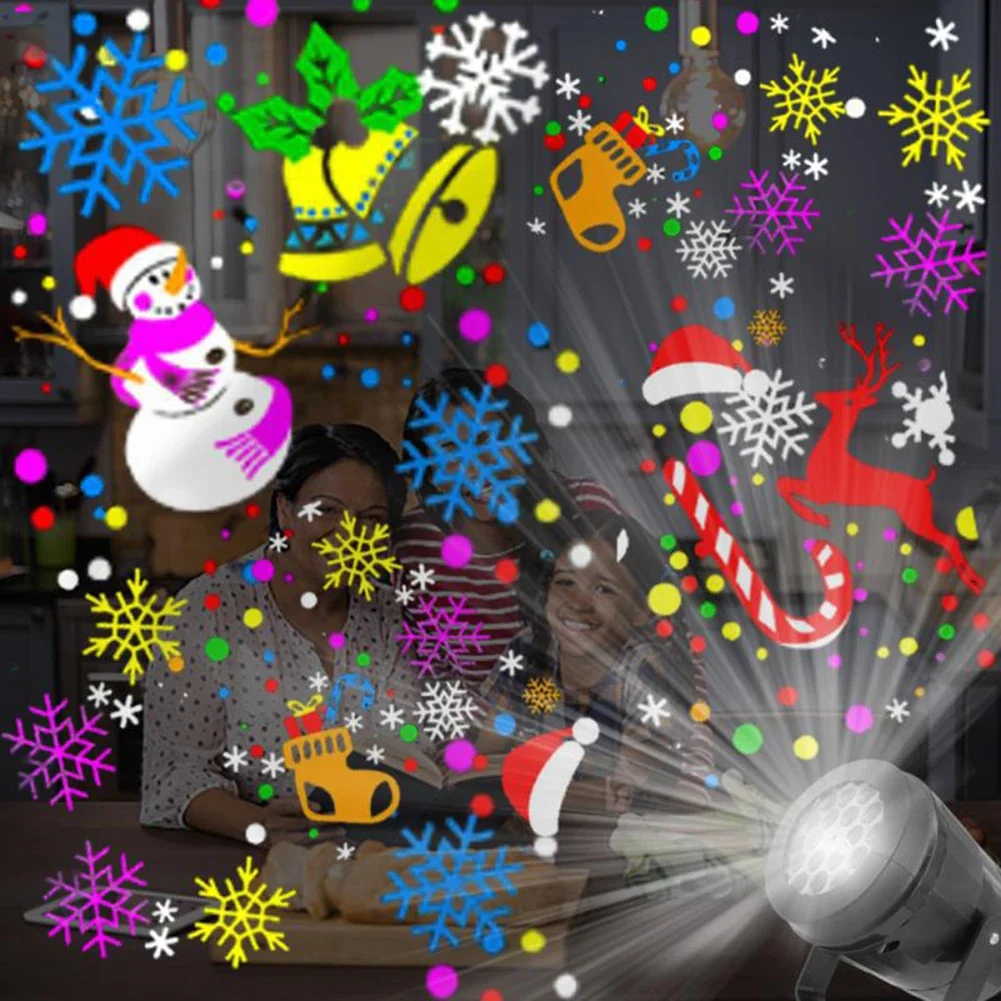 2024 Christmas Led Lights Projector DJ Party Lights Stage Light Santa Claus Chri