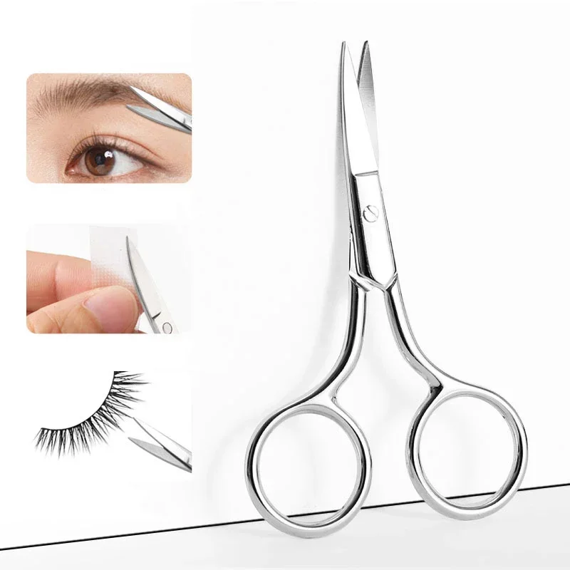 Scissors Nails Art 1PC Nail Cuticle Tool Accessories Scissor Makeup Eyebrow Eyelash Trimmer Facial Hair Remover Manicure Scissor