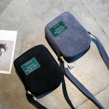 Moda Donna Borsa a tracolla a tracolla Borse a tracolla Borsa casual da donna per donna 2026 Bolsos Mochilas Velluto a coste marrone
