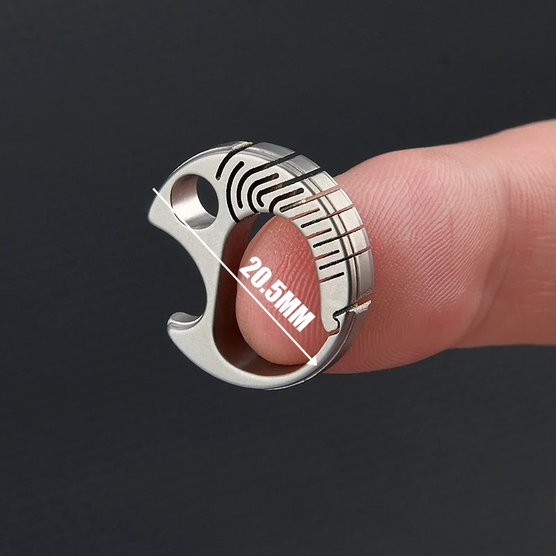 MINI Titanium Alloy Car Keychain Bag Buckle Pendant Men's Waist Hanging Outdoor Metal Hiking Backpack Buckle Quick Hanging EDC