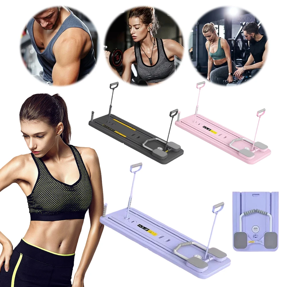 Multifunctional Foldable Fitness Board for Home Workouts with Timer Push Up Board and Non Slip Design
