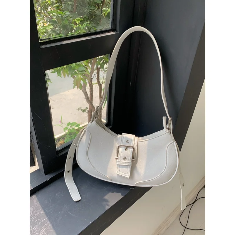 Women'S 2025 New Trendy Versatile Retro Flirty Underarm Bag, Unisex Quality Crescent Bag, Single Shoulder Crossbody Bag