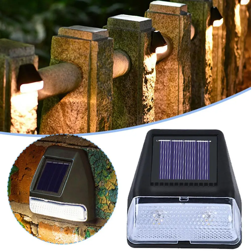 

Solar Wall Lamp Rainproof Step Lights Decorative Weather-resistant, Tools Corrosion-resistant Lighting And Outdoor Waterpro Z1Y3