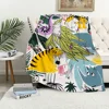 Cartoon Cute M-Moomins-Hippo Blanket Plush Nap Sofa rug for Living Room Warm Office Bedroom Birthday Home Travel Kid Gifts 2