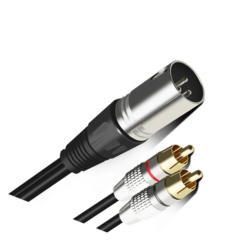  RCA ̺ 2RCA -XLR 3   ĳ  ͽ ÷ AV ̺ XLR- RCA ̺ 1m