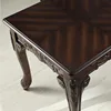 Traditional Ornate Detailing Wood Coffee Table, Dark Cherry 4