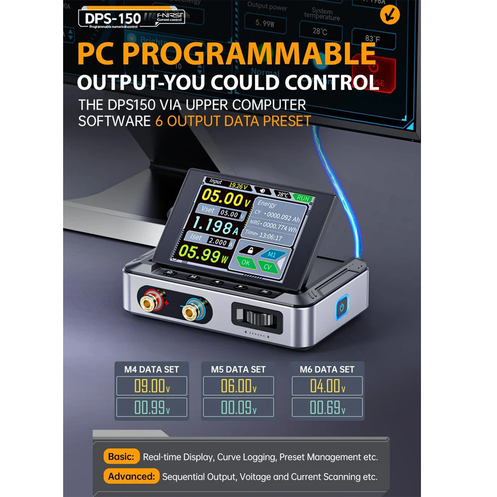 FNRSI DPS-150 DC 電源可変、100W 急速充電器付き、0-30V 0-5A 調整可能な DC CNC 電源、電源リップル 20mV  以下 - AliExpress