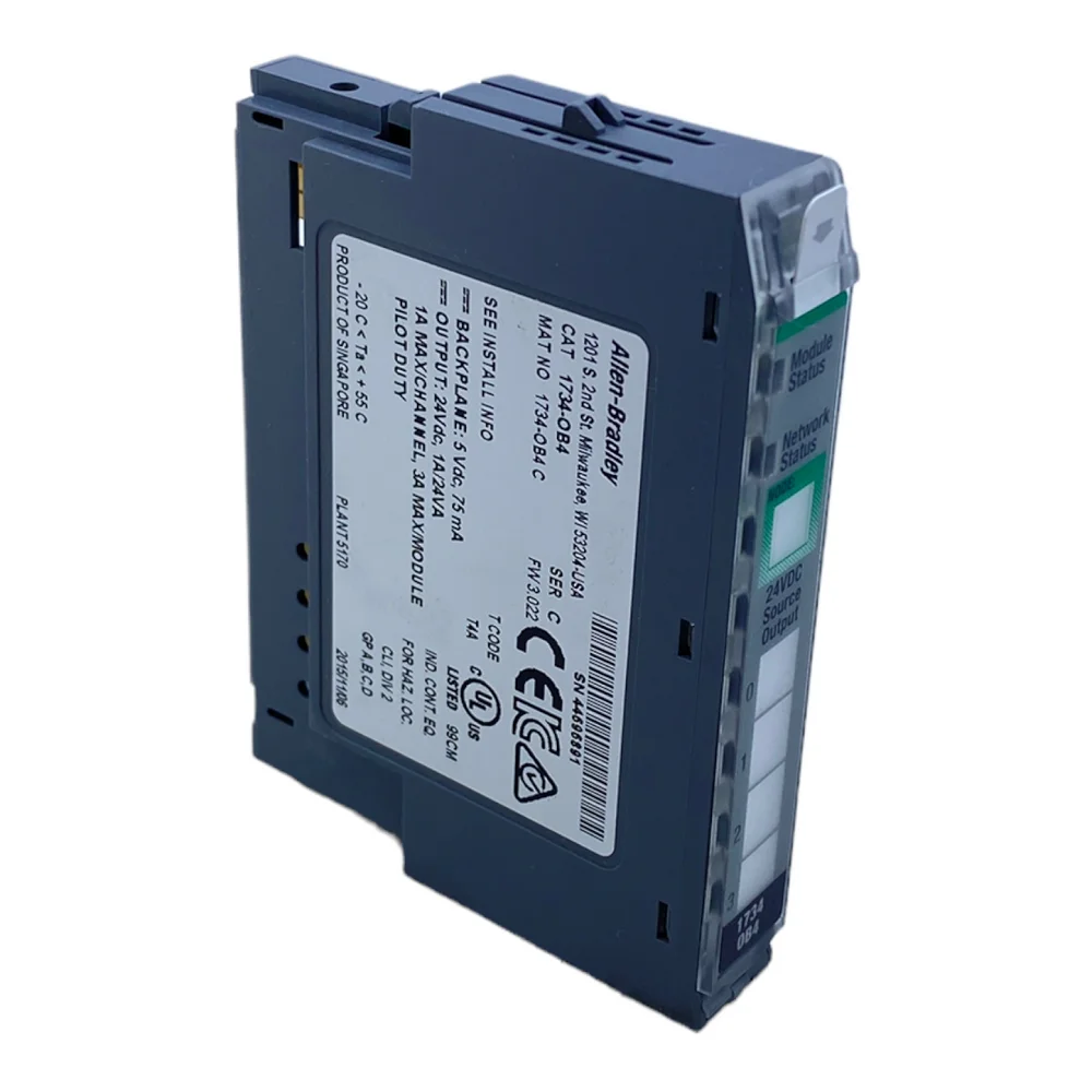 

In Stock New and Original Allen Brad-ley 1734-OB4 Output Module POINT I/O Digital DC 2 Points Sourcing 24VDC Output Open Style