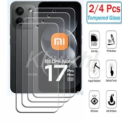 Premium 9H HD Tempered Glass Screen Protector (2 - 4 Pack) for 2 Pieces (Redmi Note17Pro 5G)