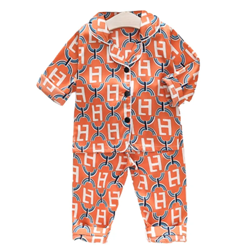Children's Pajamas Set Spring Baby Boy Girl Clothes Casual Sleepwear Set Kids Cartoon Tops + Pants 2Pieces Toddler Clothing Sets kids clothing set