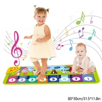 Piano Mat for Kids 80*30cm Toddlers Floor Keyboard Dance Mat Play Musical Carpet Music Instrument Toys Toddlers Girl Boy Gift 1