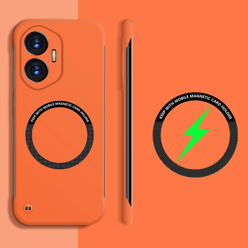 MagSafe Magnetic Solid Color Hard PC Phone Case