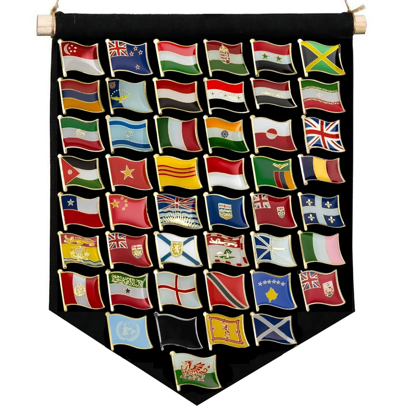 

National Flag Lapel Pin Country Flag Badge Flag Brooch International Travel Pins Collections